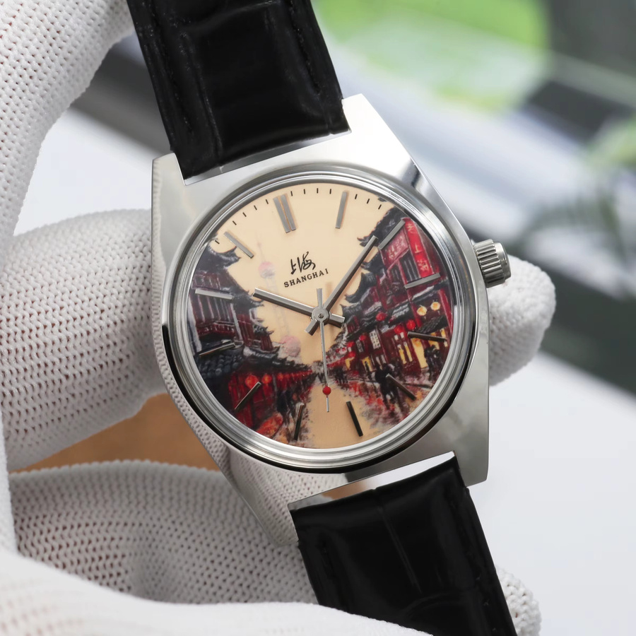 HEIMDALLR Analoguhr, Handaufzug, 36 mm, Leder, Silber, Herren - Bild 2