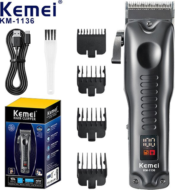 Kemei KM-1136 Elektrische Haarschneidemaschine mit Digitalanzeige - Bild 1