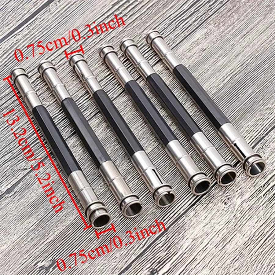TWBEB 10 Stück verstellbare doppelköpfige Kunstwerkzeug-Extender aus Metall zur Bleistiftverlängerung zum Skizzieren, Malen und Schreiben - Bild 2