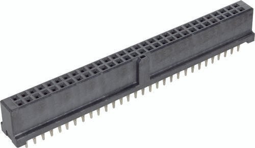 HARTING Federleiste 09195607829 aus Messing in Schwarz mit 2 Reihen - Bild 1