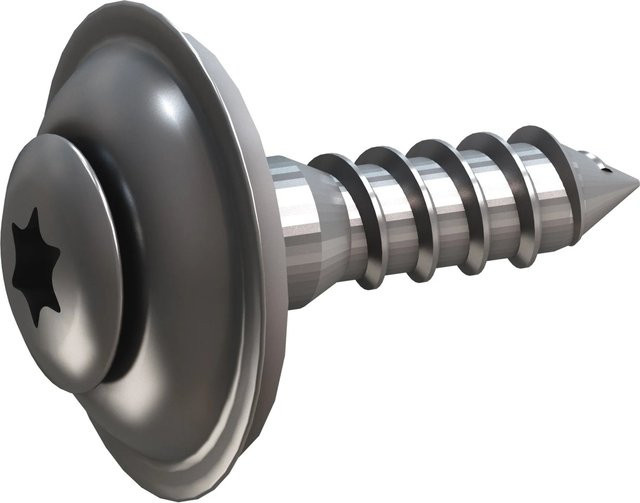 Sarei Spenglerschrauben Edelstahl Silber Durchmesser: 4,5 mm, Länge: 20 mm - Bild 1