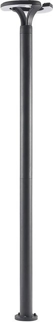 Lindby LED Mastleuchte Keily Außenleuchte in Schwarz aus Aluminium und Kunststoff, 2-flammig, IP54, Höhe: 160 cm - Bild 1