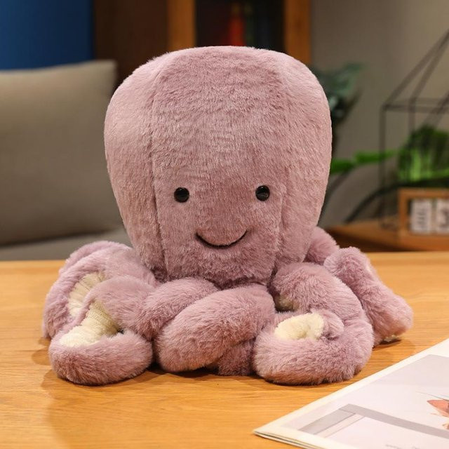 Rosa Oktopus-Puppe, Plüschtier, 30cm - Bild 1