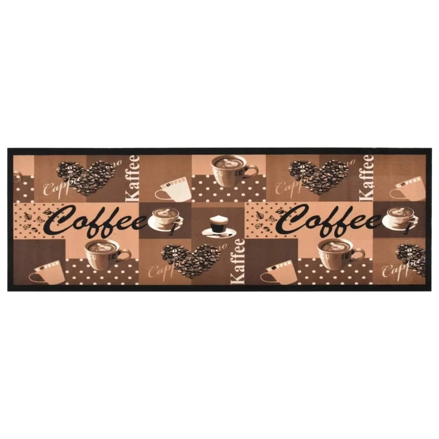 vidaXL Küchenteppich Waschbar Kaffee Braun B: 60 cm, L: 300 cm - Bild 2