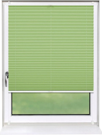 Deco-Raum Plissee Basic Klemmfix in Grün, blickdicht, B: 65 cm, H: 150 cm