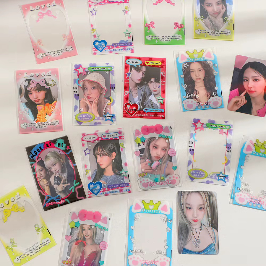 Minkys 20er Pack transparente PP Fotoalbum Schutzhüllen für 3 Zoll Kpop Fotokarten - Bild 1