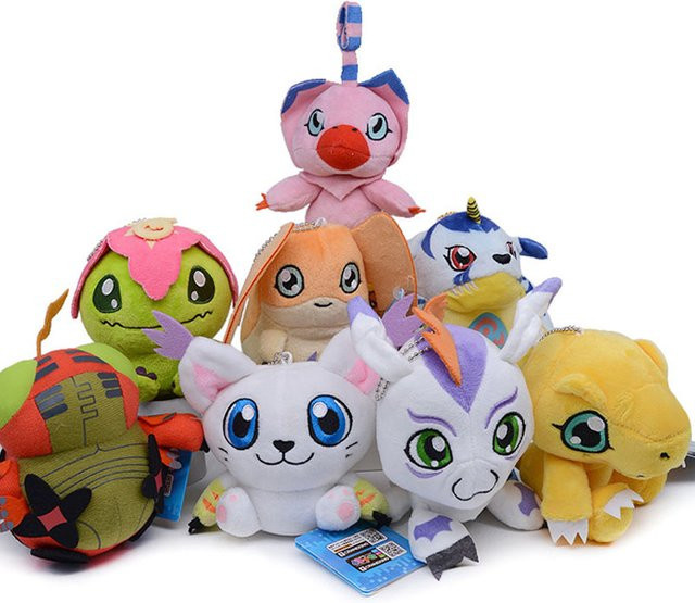 MINISO Digimon Adventure Schlüsselanhänger Puppenanhänger Bunt - Bild 1
