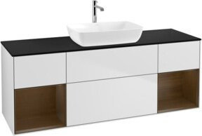 V&B Waschtischunterschrank Finion Wandbeleuchtung in Weiß lackiert, Breite: 160 cm - Bild 1