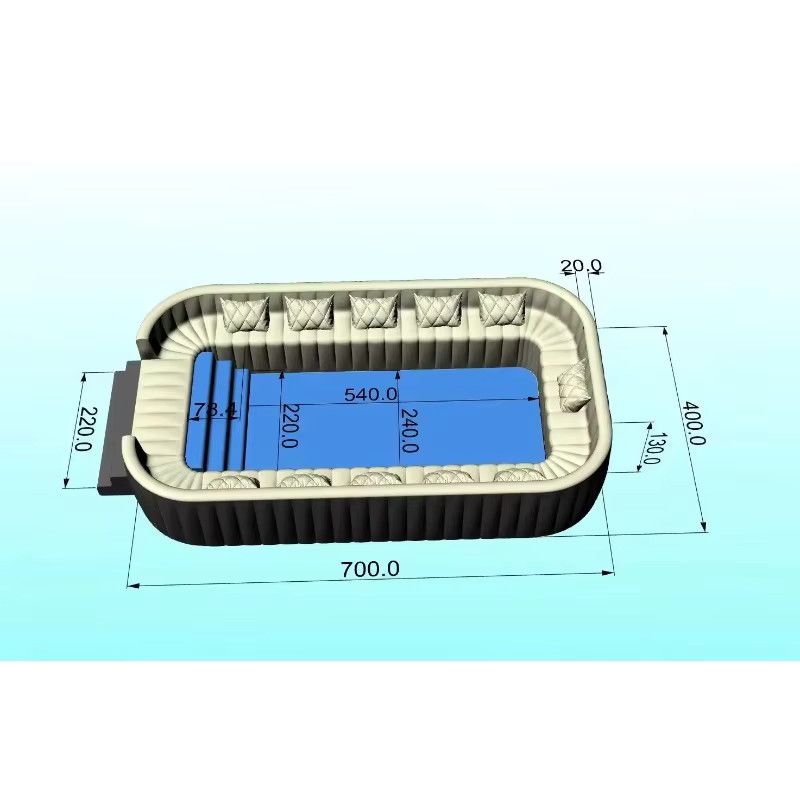 Sofakool Aufblasbares PVC-Schwimmbecken in Warm White für deinen Hinterhof - Bild 1