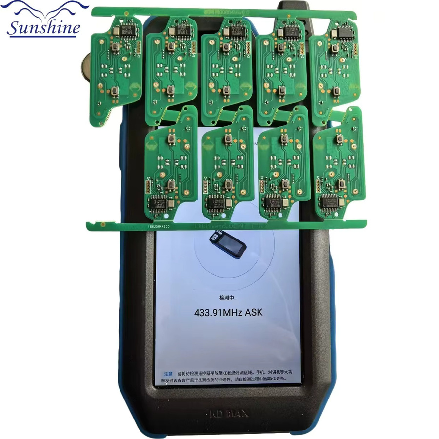 Sunshine Fernbedienung Schlüssel FSK/ASK 433MHz ID46 PCF7961 CE0536/0523 in Grün für Peugeot 308 407 408 Partner und Citroen C3 C4 C5 C6 Picasso - Bild 3