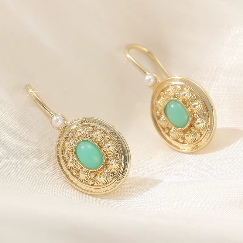 YoYo Ohrringe, Synthetischer Opal, Grün, Damen - Bild 3