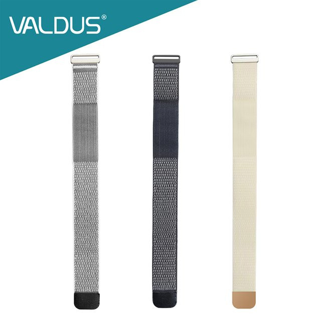 Valdus Vitro SmartBand Uhrenarmband, Nylon, 22mm, Silber - Bild 1