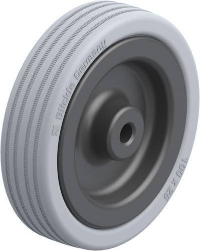 Blickle VPA 100/8G Kunststoff-Rad in Grau und Schwarz mit einem Durchmesser von 100 mm und einer Tragfähigkeit von maximal 90 kg - Bild 1