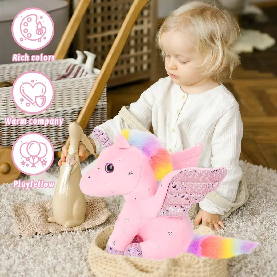 SONGYI Plüsch-Einhorn, Stofftier, Lila - Bild 3