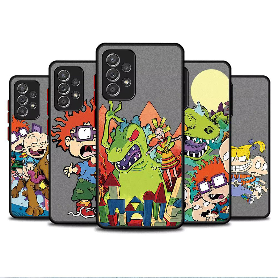 R-Rugrats Cartoon Reptar Handyhülle für Samsung Galaxy A14 A21s A22 A23 A24 A32 A33 A34 A50 A51 A53 A54 A70 A72 A73 5G in Multicolour - Bild 2