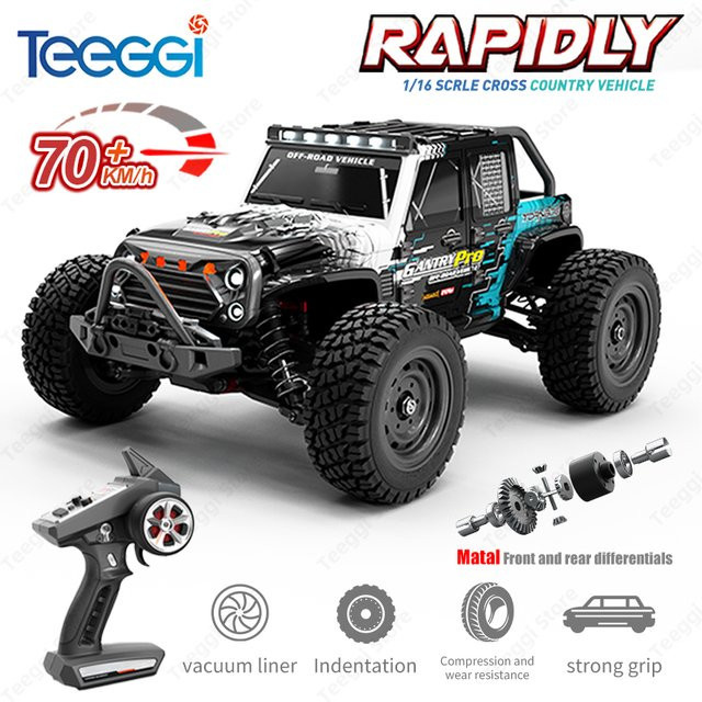 Teeggi 16103 PRO 4WD RC Off-Road Auto, 1:16, mit LED-Licht - Bild 1