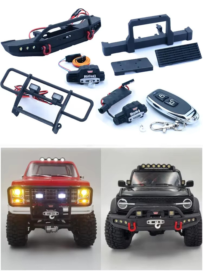 Traxxas TRX4-M LED Frontstoßstange mit Elektrischer Seilwindensteuerung, 1:18, Zubehör - Bild 3