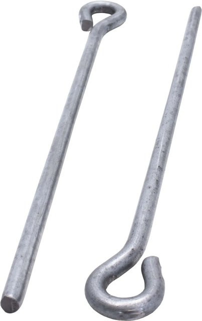 Protektor Abhängedraht mit Ø 6 mm Öse und 125 mm Länge aus Stahl in Silber - Bild 1