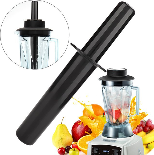 Aramox General Blender Tamper Kunststoff Stößel für Mixer in Schwarz, Höhe: 24 cm - Bild 1