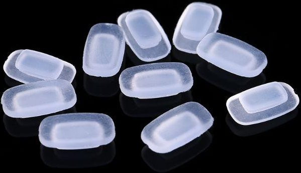 Cherish Eyes Nasenpads Silikon, Quadratisch, Gray, 5 Paare - Bild 1