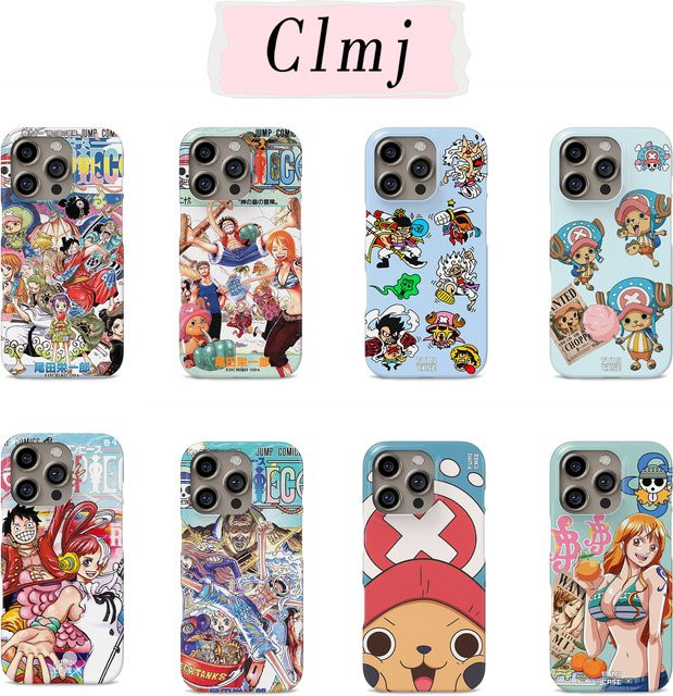 Bandai Comic O-Ones P-Pieces Handyhülle für iPhone 17 16 15 14 13 12 11 Pro Max Plus mit doppelschichtiger Abdeckung - Bild 1