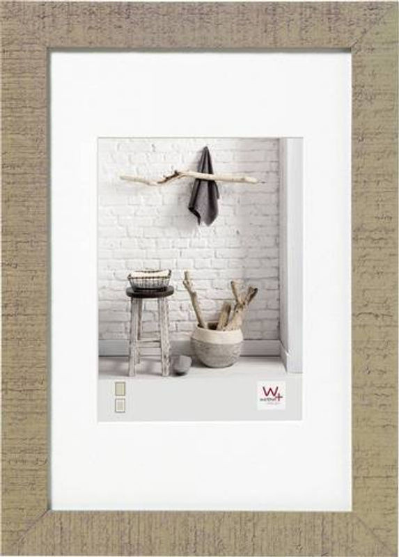 Walther Design Bilderwechselrahmen aus Holz für DIN A4, Farbe: Braun/Beige, Wandmontage - Bild 1