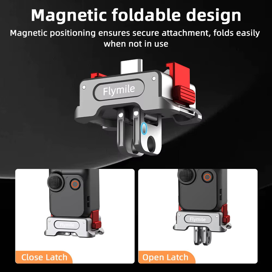 Flymile Multifunktions-Ladestation und aufrechter Schnellwechseladapter für DJI OSMO Pocket 3 und DJI OSMO Pocket 4 Kamera-Zubehör - Bild 3