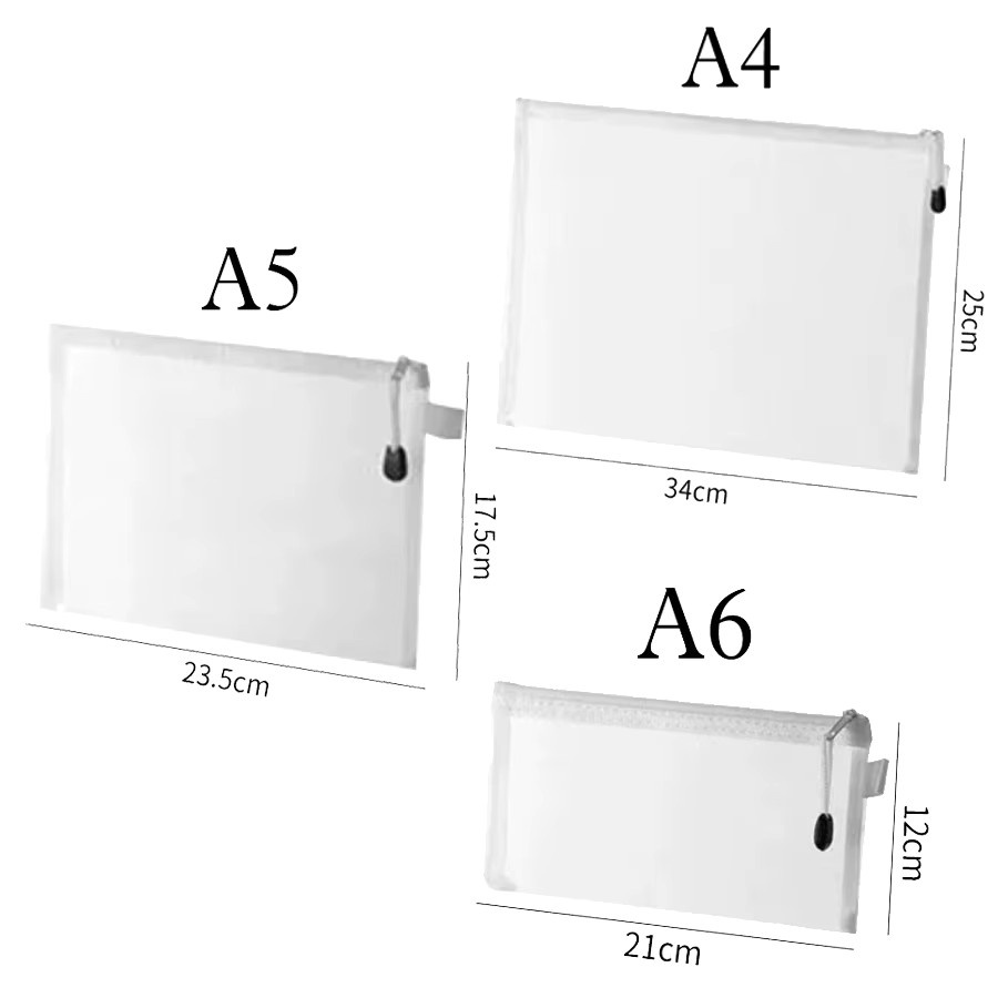 Transparente Mesh-Aktentasche mit Reißverschluss für A4 Dokumente aus Kunststoff - Bild 2