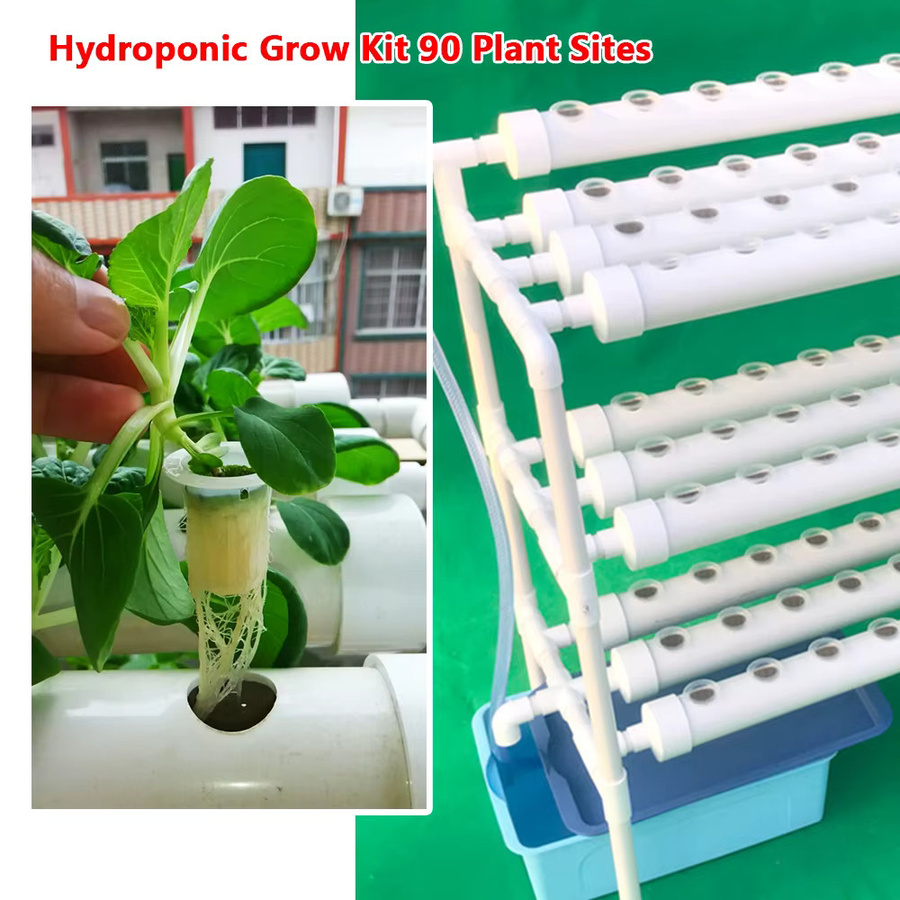 Bymaocar Hydroponic Grow Kit 3-lagiges Pflanzenwachstumsset für Gemüse in Weiß - Bild 4