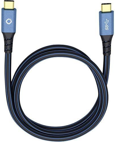 Oehlbach USB-Kabel USB 3.2 Gen1 mit USB-C Stecker, Blau, 0,50 m - Bild 1