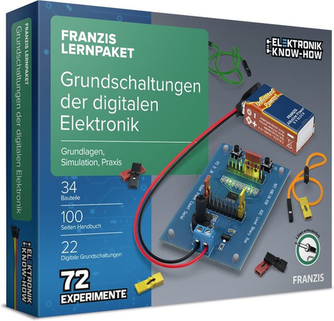 Franzis Lernpaket Grundschaltungen der digitalen Elektronik, Einsteiger, Bunt / Mehrfarbig
