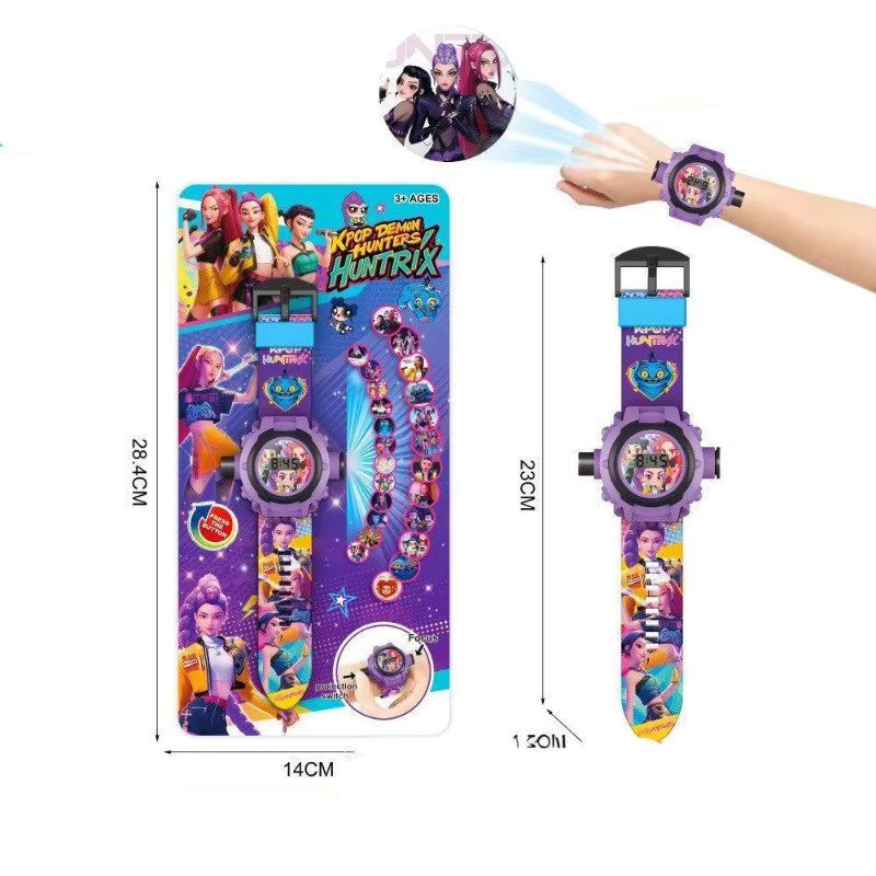 Bandai Kpop Demon Elektronische Uhr, Armbanduhren mit Projektorlicht - Bild 3