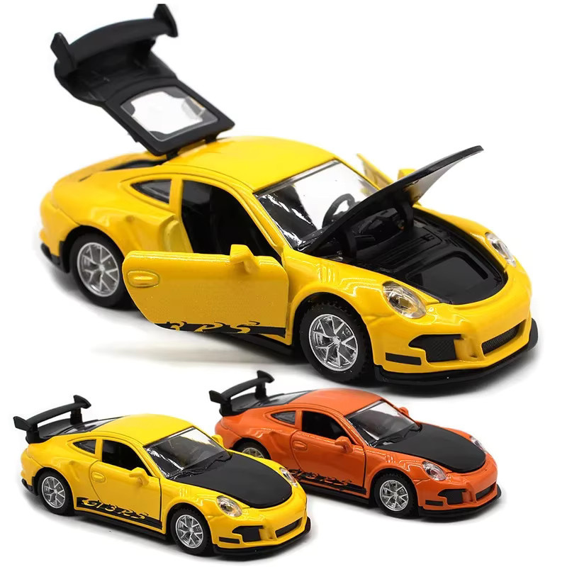 911 GT3 Sportwagen, Automodell, 1:32, Metall, Orange - Bild 4