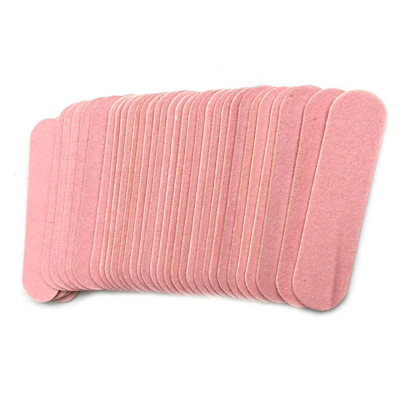 Julianna Beauty Mini-Nagelfeilen aus Holz, 100 Stück, Pink, Unisex - Bild 1