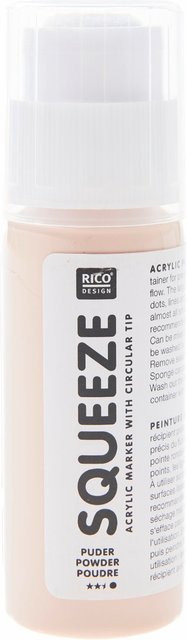 Rico Design Squeeze Acrylic Marker Acrylfarbe in Puder Pink, 60ml - Bild 1