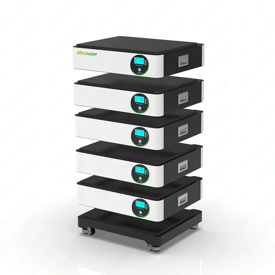 XMSJ LiFePO4 Lithium-Batterie 48V 200Ah für Wohnenergie-Speicherung, Weiß - Bild 2