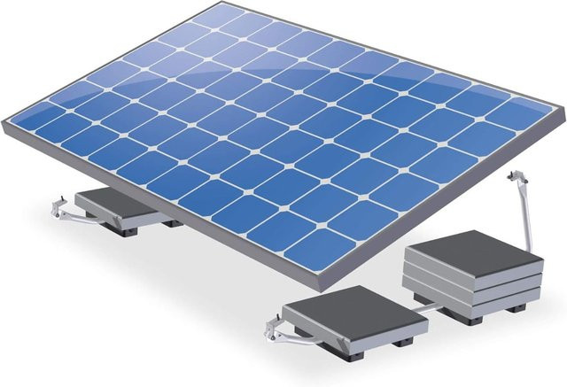 ValkBox 3 XL Balkonkraftwerk Aufständerung für Solarmodule in Blau für Flachdach oder Boden - Bild 1