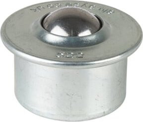BS Kugelrolle E32.015 aus Edelstahl in Silber, Durchmesser: 15 mm - Bild 1