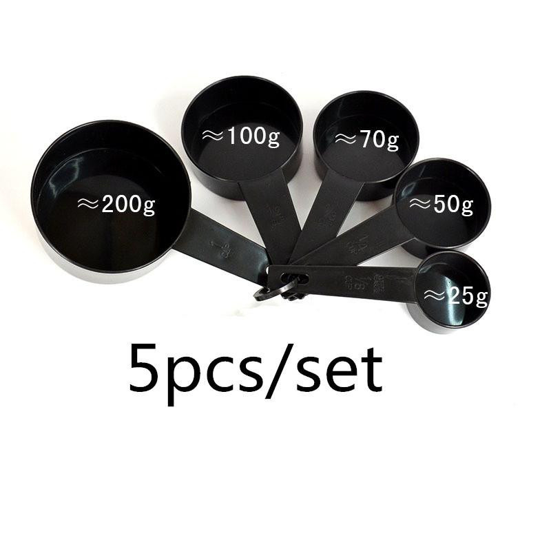 Wipon Messlöffel Set für Küche und Backen in Schwarz, 5 oder 10 Stück - Bild 2