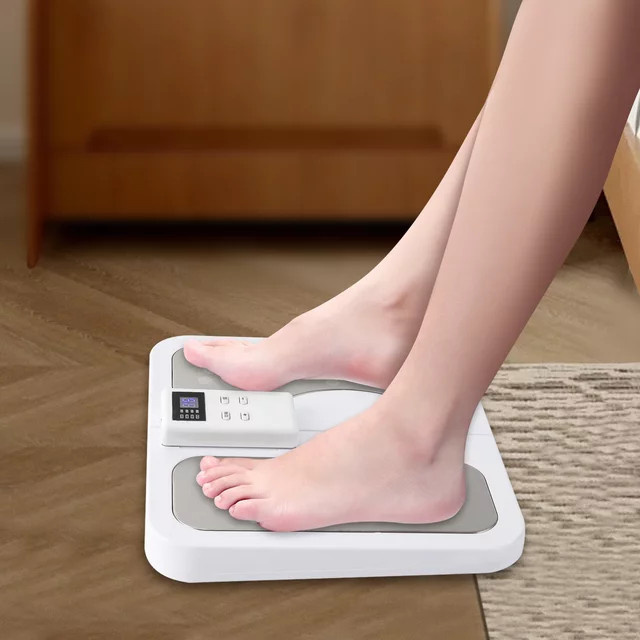 Bymaocar Elektrisches Fußmassagegerät mit Fernbedienung, Weiß, Unisex - Bild 1