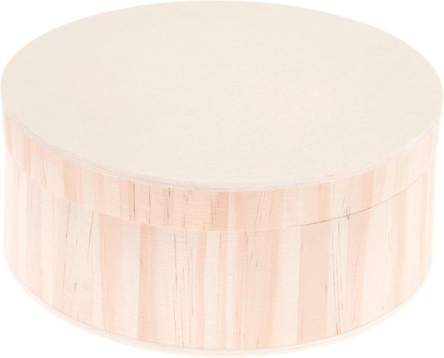 Rico Design Holzbox rund mit Magnetverschluss in Braun, Durchmesser: 17 cm, Höhe: 7 cm - Bild 1