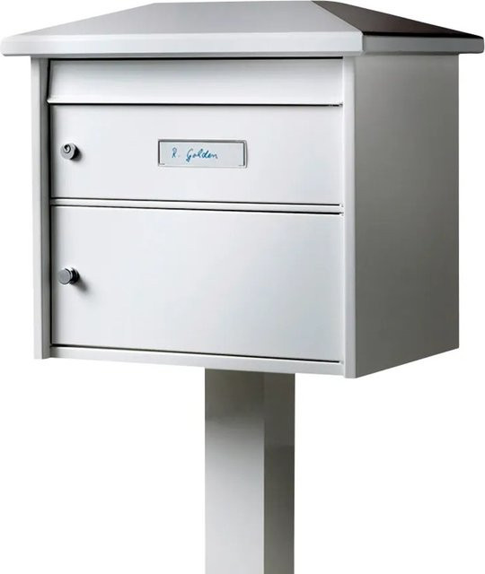 Burg Wächter Briefkasten-Ständer Europa EST 1 aus Aluminium in Silber - Bild 1
