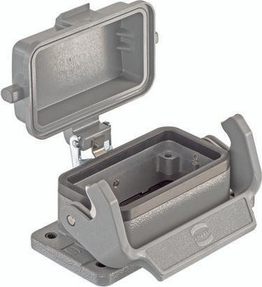 HARTING Anbaugehäuse 09 30 010 1308 09300101308 aus Aluminium in Grau - Bild 1