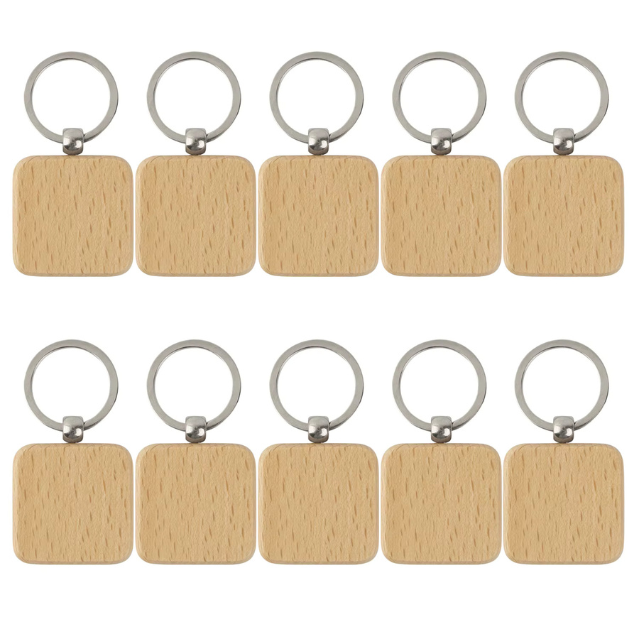 Schlüsselanhänger Holz, Metall, Unisex - Bild 1
