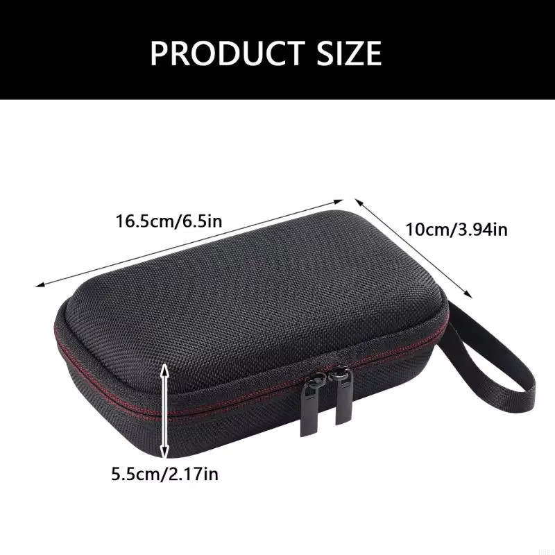 Stoßdämpfende Reisehülle für RG34XX Handheld Game Console, kratzfeste EVA-Tasche in Schwarz - Bild 4