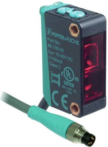 Pepperl+Fuchs Reflexions-Lichttaster ML100-8-H-350-RT/102/115a in Rot und Schwarz - Bild 1