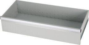 Regalwerk BERT-Schublade 300 für Schubladenschränke aus Stahl und Aluminium in Grau, Breite: 98 cm, Tiefe: 50 cm - Bild 1