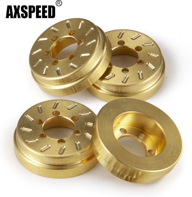 AXSPEED Messing Innengewicht für 1,9 Zoll Felgennabe 2/4-teiliges Set - Bild 1