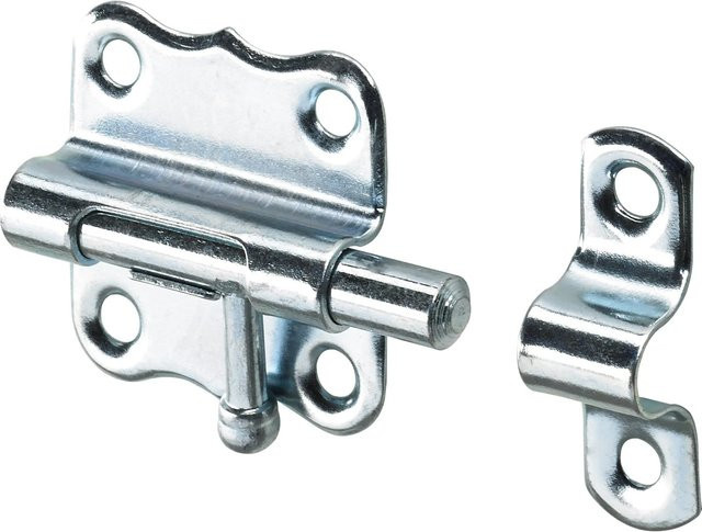 Hettich Grendelriegel aus Stahl, verzinkt, Silber, B: 33 mm, H: 35 mm - Bild 1