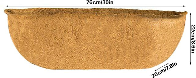 OutsideWorld Hängekorb aus Kokosfaser in Braun, Pflanzgefäß für Blumen und Pflanzen, Durchmesser: 22,0 cm, Höhe: 20,0 cm - Bild 1